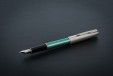Ручка перьевая Parker Sonnet Sand Blasted Metal&Green Lacquer