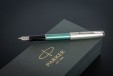 Ручка перьевая Parker Sonnet Sand Blasted Metal&Green Lacquer