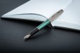 Ручка перьевая Parker Sonnet Sand Blasted Metal&Green Lacquer