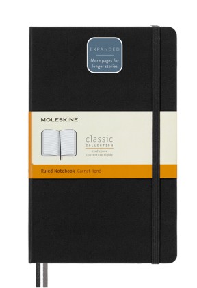 Блокнот Moleskine CLASSIC EXPENDED Large в черном цвете