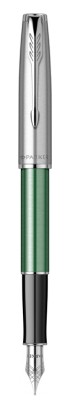 Ручка перьевая Parker Sonnet Sand Blasted Metal&Green Lacquer